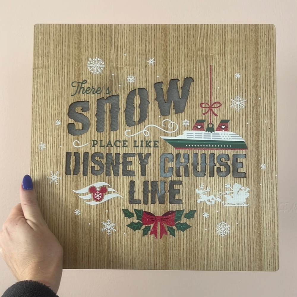 Disney Cruise Line - Light Up Christmas Sign Wall Decor